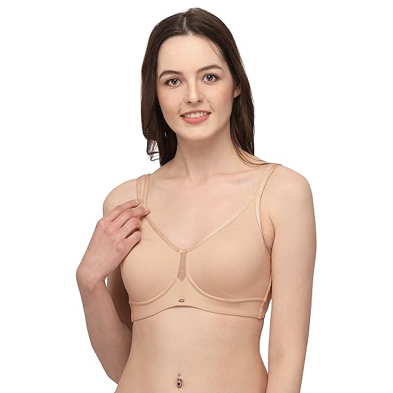 SOIE Women’s Full Coverage Minimiser Bra – Non-Padded, Non-Wired Comfort